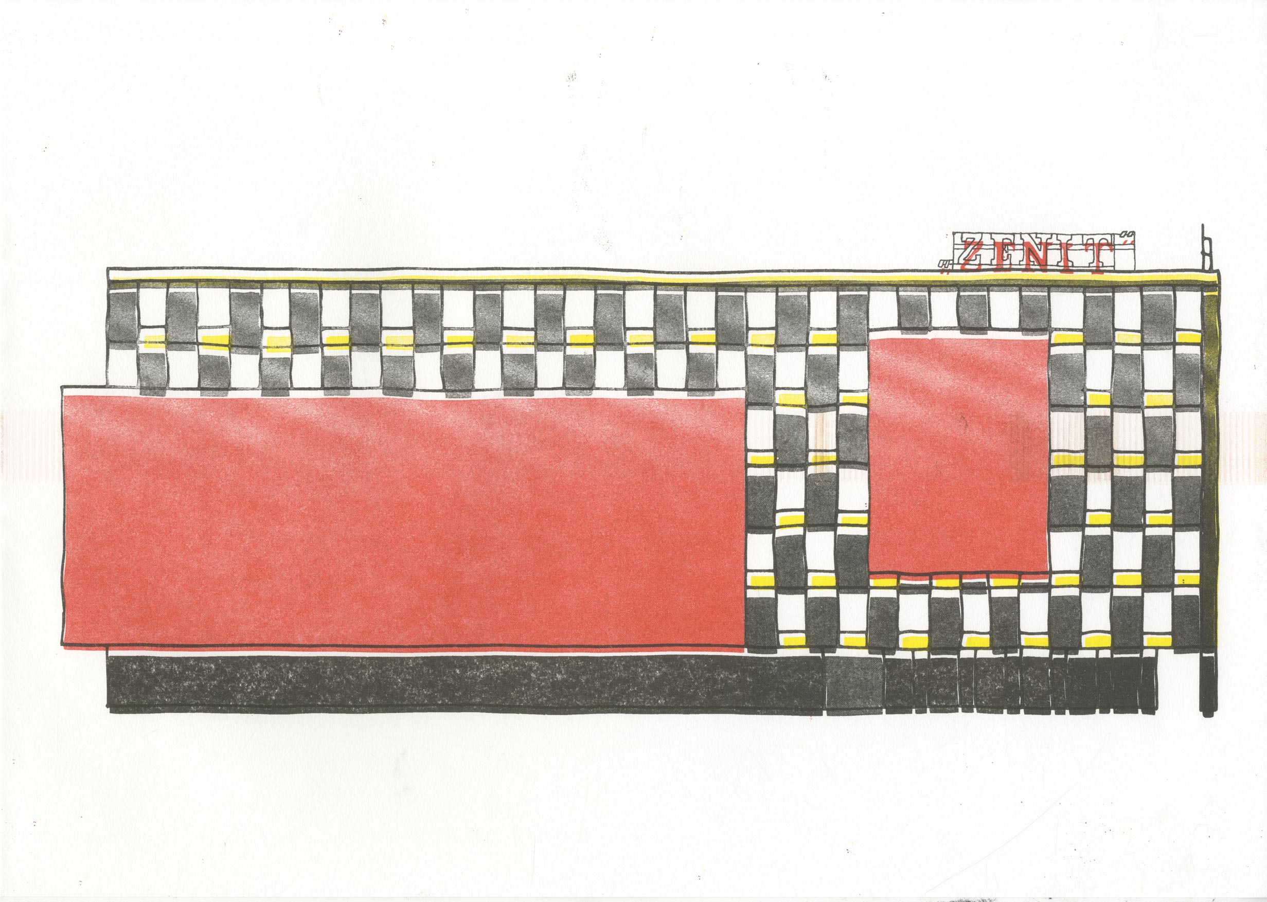 An illustration of a building in Katowice